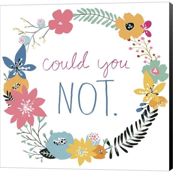 Snarky Florals VIII by June Erica Vess, Canvas Wall Art, 12W x 12H