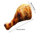 thumbnail image 3 of 3D Toy Cushion Realistic Grilled Chicken Leg Pillow Soft Stuffed Animal for Kids Adults, 3 of 8