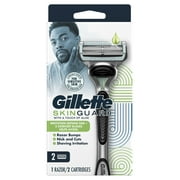 Gillette SkinGuard Mens Razor Handle and 2 Blade Refills