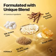 Nature Republic Ginseng Gold Silk Gold Ampoule - Korean Beauty, Hydrating Facial Moisturizer, All skin Type, 100ml / 3.38 Fl Oz