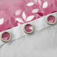 thumbnail image 5 of jejeloiu Pink White Leaves Black Out Curtains,Natural Botanical Curtains Pack of 2 (42x63 Each),Modern Art Bedroom Curtains For Gitls Teens,Ultra Soft Home Decor, 5 of 6