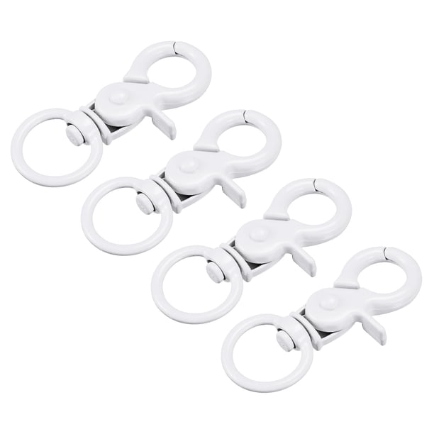 Cierres giratorios Unique Bargains Blanco 44mm 4uds