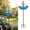 Blue, variant on Solar Bird Bath Fountain for Outside, Bird Bath with Metal Stake Stand, Upgraded Spray System Outdoor Water Fountain, Attracts Birds for Garden, Yard, Patio & Lawn Decor 35"