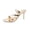 Gold, variant on Women Toe Loop Double Strap Patent Stiletto Mule Heels Elegant Footwear For Party Club Casual Outdoor Evening