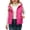 Hot Pink, variant on BCSIOAOI Girls Vest,Fleece Lined Full Zip Hooded Sleeveless Warm Vest with Pockets Hot Pink 5-6 Years