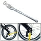 thumbnail image 5 of Pata de cabra para bicicleta plegable, soporte para estacionamiento, soporte para pies de carretera, pieza de soporte de una sola pata Plata, 5 of 9