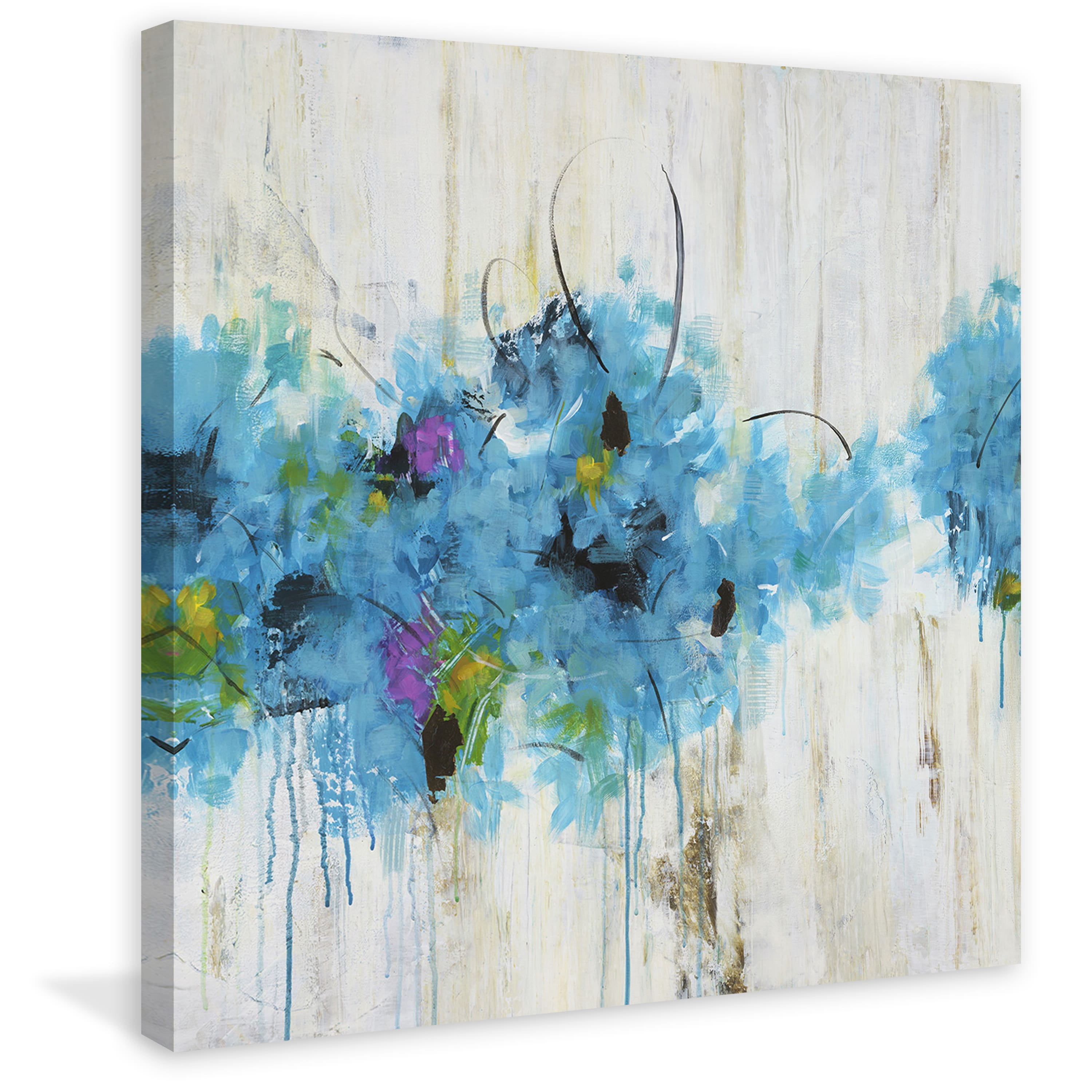 Marmont Hill - "Center Piece II-1" by Julie Joy Painting Print on Wrapped Canvas