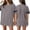 Gray#1, variant on HAJWOH Jersey Shirts for Women Plain Blank Football Tops Athletic T-Shirts Practice Sports Uniforms Outfits Gray XL