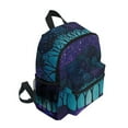 thumbnail image 2 of FORMRS School Backpack with Front Zippered Pocket 12" Elementary Student Travel Daypack, Purple Moonlight Forest, 2 of 6