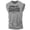 Heather Grey, variant on Gymish Great Future Workout T-Shirt for Men – Funny Gym Shirt, Mens Fitness Tee, Motivational Workout Apparel, Military Green with Sleeve Logo, Small
