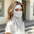 thumbnail image 4 of Full Face Sun Mask for Women Breathable UV Protection with Neck Coverage, Summer Outdoor Mask Gray Free size(Free Size), 4 of 6