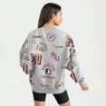 thumbnail image 2 of Women's Gameday Couture Gray Florida State Seminoles Always on Repeat Fleece Sweatshirt, 2 of 4