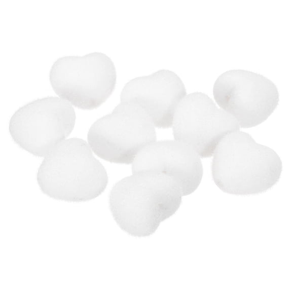 10Pcs Velvet Beads, 19mm Velvet Christmas Beads Plush Beads for Jewelry Keychain Pen Tiered Craft DIY Making (White)