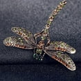 thumbnail image 2 of Yesbay New Fashion Jewelry Women's Vintage Noble Dragonfly Crystal Scarf Pin Brooches,Pin/Brooch, 2 of 5