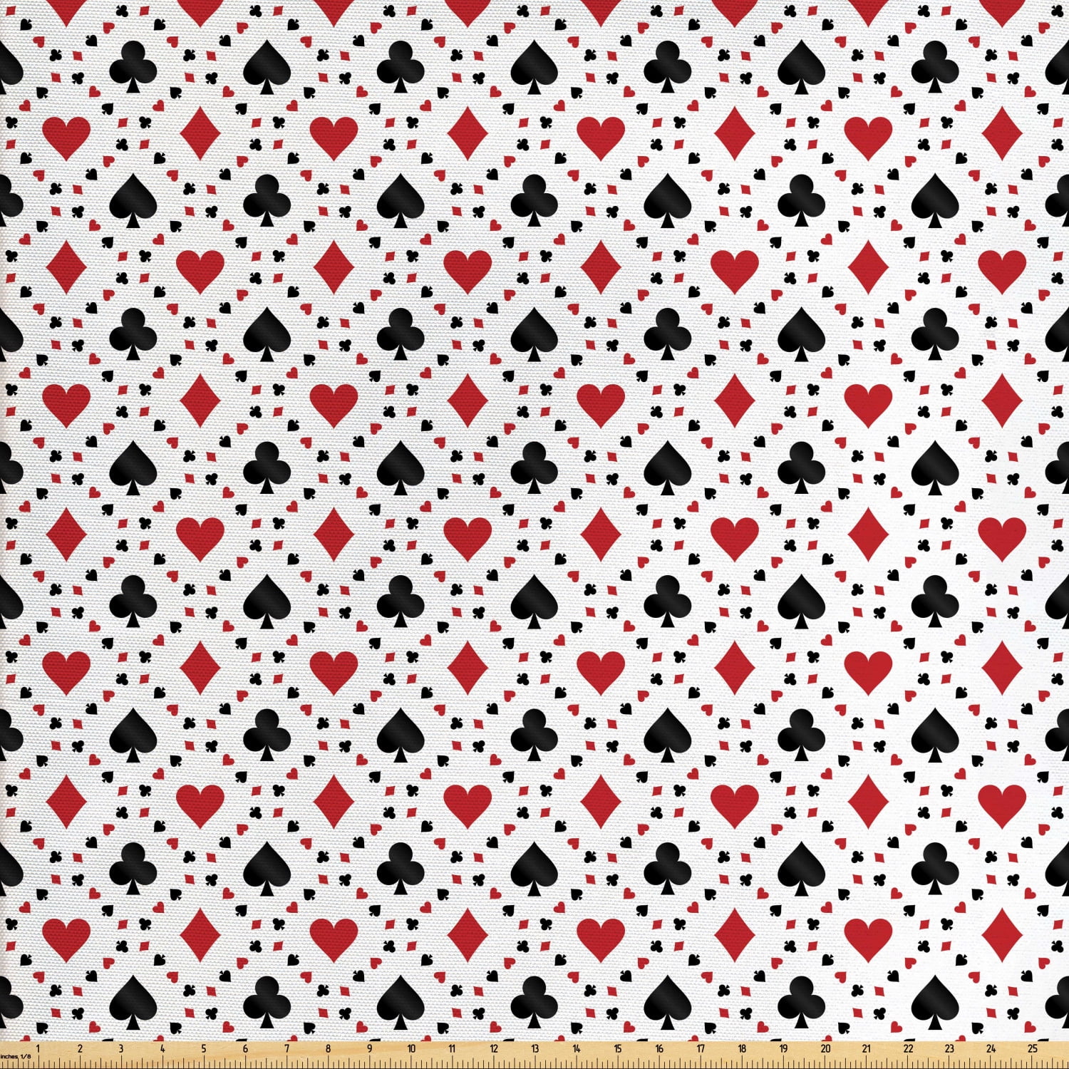 Casino Fabric by The Yard, Poker Cards Advertising Holidays Getaways