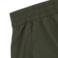 thumbnail image 4 of Pantalones cortos para correr de secado rápido para mujer Capa deportiva Cintura elástica Pantalones cortos de entrenamiento activo con bolsillos Verde M Jormftte LRWJ644-1, 4 of 7