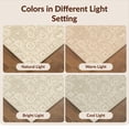 thumbnail image 7 of Design&I 3'x5' Washable Area Rug Yellow Farmhouse Traditional Motif Vintage Distressed Tan Beige Flowing Dynamic for Home Office, Hallway, Low Profile & Durable Daily Traffic Ready, 7 of 7