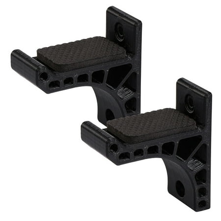 Wall Mount Bow Holder Grip Brackets Clothes Hanging Kids Hooks Child Black