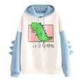thumbnail image 1 of Pompotops Mode Femmes Décontracté Imprimé Manches Longues Sweat-Shirt Dinosaure en Solde, 1 of 4