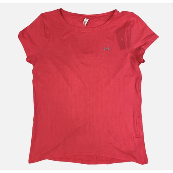 Under Armour Heatgear Short Sleeve Tee, Women's, Shock Pink, XL