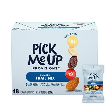 Pick Me Up Provisions Classic Trail Mix 1.5 oz. 48 Bags/Box (PM62797)