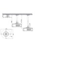 thumbnail image 3 of Amer Kit De Montaje Universal Para Proyectores Proyectores De Techo De Gran Formato Con Poste Ajustable, 3 of 5