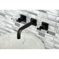 thumbnail image 4 of Kingston Brass KS6125CKL Kaiser Double-Handle Wall Mount Bathroom Faucet, Oil Rubbed Bronze, 4 of 8
