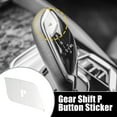 thumbnail image 2 of Silver Tone Gear Shift P Button Stickers Gear Shift Knob Lever Parking Button Cover for BMW 5 6 7 Series X3 X4, 2 of 7