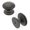 Bronze Black, variant on Hickory Hardware Williamsburg Transitional Round Cabinet Knob 1-1/4 in. D 1 in. Stainless Steel 1 pk