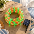 Tringa Color Rope Light Red And Green Solar Rope Lights 66ft 200 Ledmas String Light 8 Modes ...