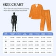 thumbnail image 4 of Sikiie Orange Glitter2 Mens Pajama Set, Soft Warm Long Sleeve Sleepwear, Cozy Button-Down Pjs for Men-XX-Large, 4 of 7