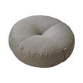 thumbnail image 2 of Cojín de suelo redondo, cojín decorativo suave para asiento, de meditación para el hogar, sofá, silla, cama, coche, interior, oficina, estudio. Gris claro, 2 of 8