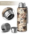 thumbnail image 2 of 20 Oz Pug and Footprint Coffee Tumbler Double Wall Insulated Stainless Steel Water Bottle | Metal Reusable Thermoses Flask with Cup Cap | Leak & Sweat Proof with Anti-Dust Lid, 2 of 7