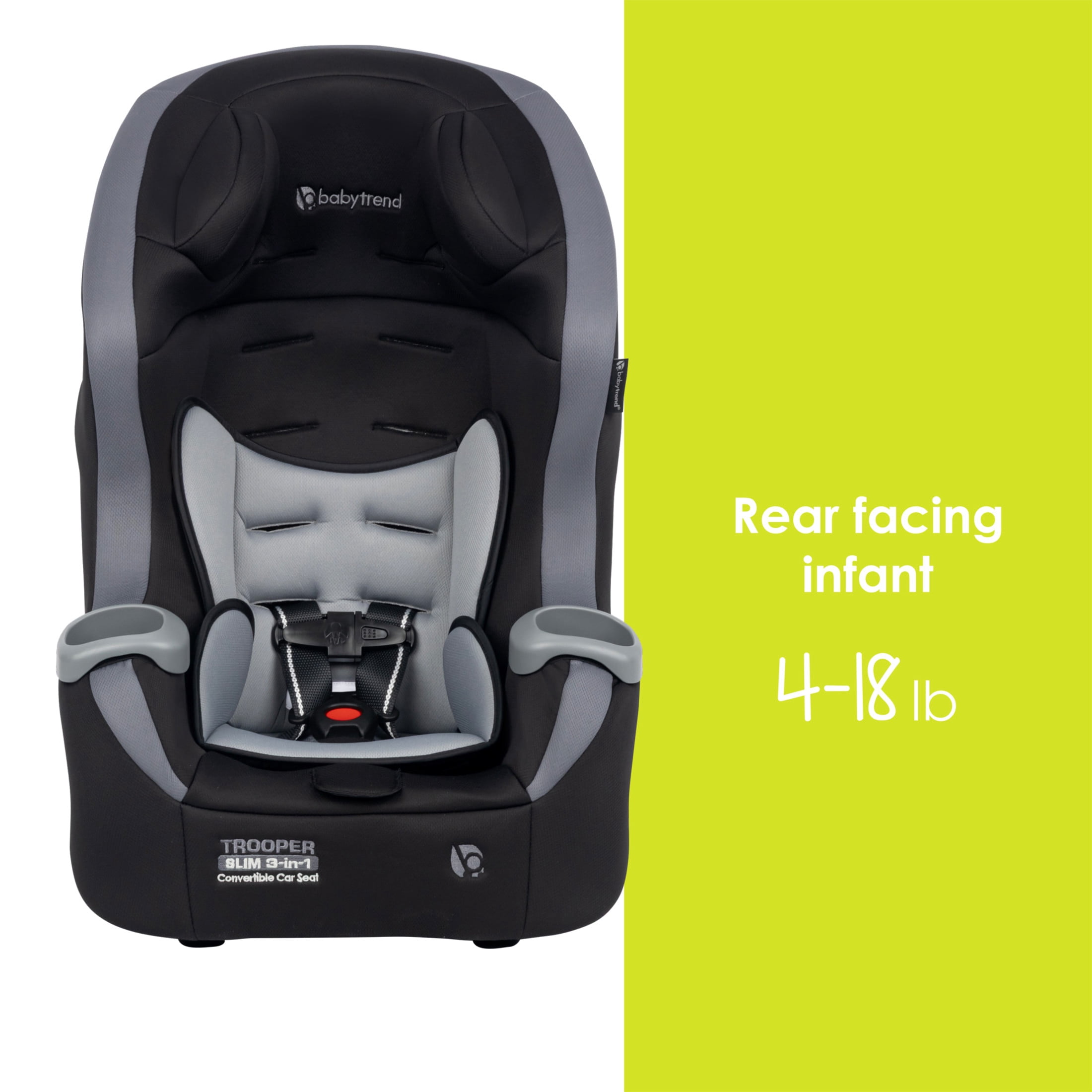 Baby Trend Trooper™ SLIM 3-in-1 Convertible Car Seat with Side Impact Protection