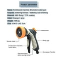 thumbnail image 6 of Garden Hose Nozzle Heavy Duty, Metal Garden Hose Nozzle with Adjustable Spray Patterns, Perfect for Watering Plants, Washing Cars and Showering Dogs & Pets, 6 of 8