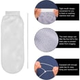 thumbnail image 4 of 8pcs Lint Traps for Washing Machine Hose, with 24pcs Cable Ties Washer Lint Catch Nylon Mesh Lint Collector for Home Laundry Washing Machine Sink Drain Systems Hose Screen Filter (White), 4 of 7