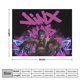 thumbnail image 1 of Manta Franela Thin Throw Gaming Otaku BHYS Púrpura Cabello Azul 50*60inch, 1 of 2