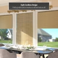 thumbnail image 2 of Red Lantern Burnt Bamboo Cordless Window Shade - Natural 36" W, 2 of 8
