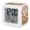 Terracotta,Apricot,Charcoal,MutedGold, variant on Coffee Gnomes Fall Digital Alarm Clock for Bedrooms,Smart LED Alarm Clock with 7 Color Changing Night Light,Thanksgiving Maple Autumn Brown Plaid Silent Wake Up Clocks for Sleep Study 3.2"x3.2"