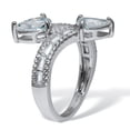 thumbnail image 2 of PalmBeach Jewelry 2.50 TCW Pear Cut Cubic Zirconia Sterling Silver Wrap Ring, 2 of 5