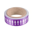 thumbnail image 1 of Unique Bargains Flow Arrow Tape, Polyethylene Pipe Marking Sticker, 1.2 inch x 33 ft, Purple/White, 1 of 4