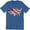 Blue, variant on American Flag USA Map USA Flag 4th of July independent day Men T-Shirt