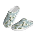 thumbnail image 2 of Fotbe Tulips Flowers Pattern Women's Fuzzy Curly Fur Memory Foam Loafer Slippers Indoor Outdoor Slippers Winter Home Shoes-40/41, 2 of 7