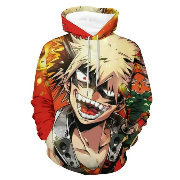 My Hero Academia Katsuki Bakugo Hoodie Unisex 3d Novelty Hoodies Graphic Hoodies Pullover Sweatshirts For Men Women Teen S