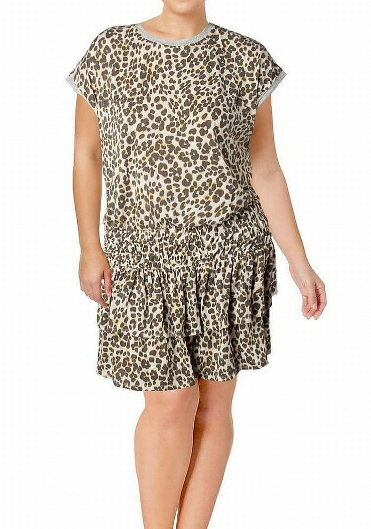 leopard dress walmart