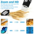 thumbnail image 3 of 40-1000x Magnification Endoscope USB HD Digital Microscope with 8 LED Light Handheld Portable Microscope Camera with Stand for  iPad Smartphone Tablet PC, 3 of 7