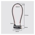 thumbnail image 2 of Steel Cable Lock Security Combination Lock 4 Digit Combination Padlock for Gate Outdoor Fence, 2 of 6