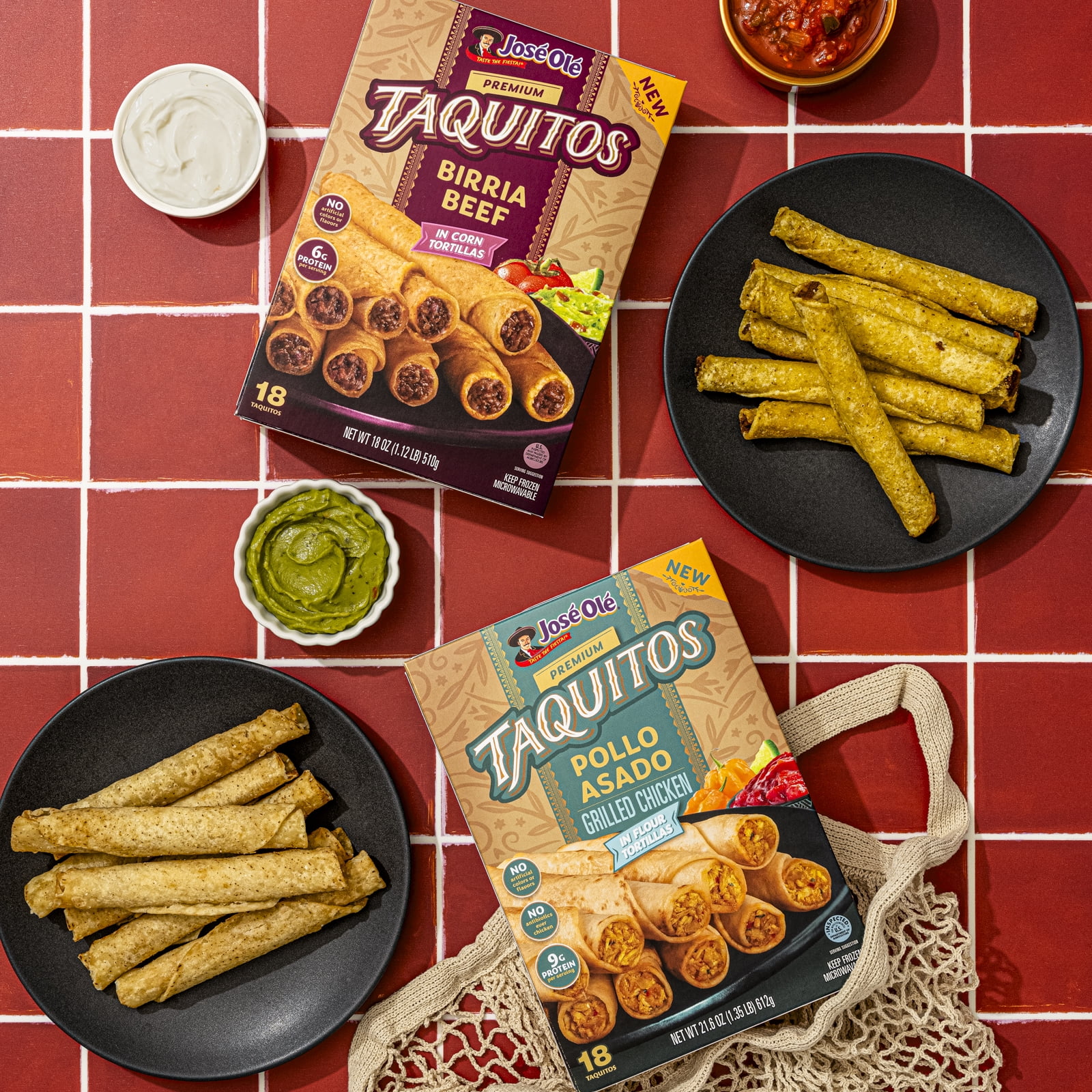 Jose Ole Pollo Asado Chicken Taquitos, Frozen Mexican Snacks