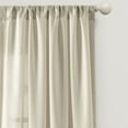 thumbnail image 2 of Lush Decor 100% Polyester Tulle Skirt Solid Window Curtain Panels Neutral 40x84 Set, 2 of 11