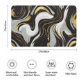 thumbnail image 3 of Black Marble Gold Wave Pattern Bathroom Rugs Mat,Non Slip Microfiber Bathroom Rug,Rubber Backing,Soft Bathroom Mats for Bathroom Floor,Tub and Shower,17x27in(43x68cm), 3 of 5